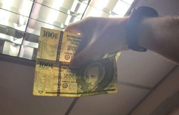 Advierten sobre circulación de billetes de G. 100 mil falsos