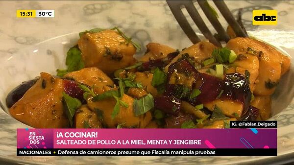 ¡A cocinar! ¡Salteado de pollo a la miel, menta y jengibre! - Ensiestados - ABC Color