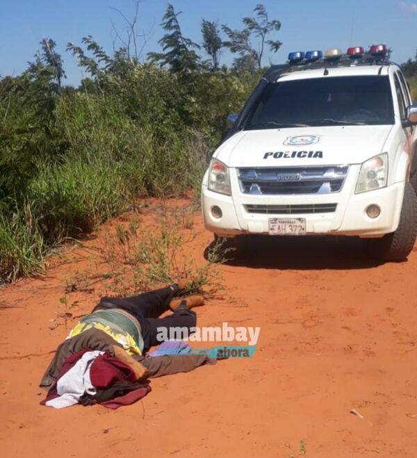 Amambay: hallan cuerpo sin vida de hombre presumiblemente ejecutado