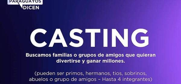 Crónica / Este sábado arranca cásting en el Trece: ¡Se busca familias o grupos de amigos!