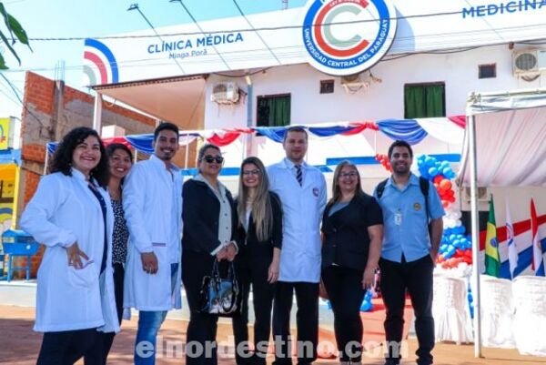 Inauguran moderna clínica escuela de Universidad Central del Paraguay en Minga Porã, departamento de Alto Paraná