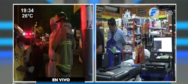 Lambaré: Violento asalto a minisúper deja dos heridos de bala - PARAGUAYPE.COM