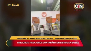 Bibliobus: Pasajeros contarán con libros en buses - C9N