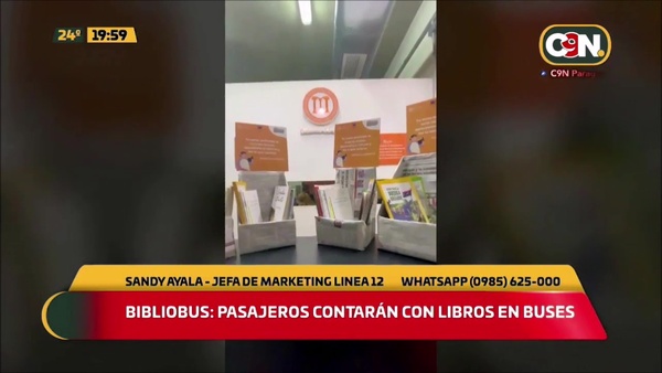 Bibliobus: Pasajeros contarán con libros en buses - C9N