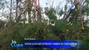 Fuerte temporal ocasiona destrozos en varias zonas del país