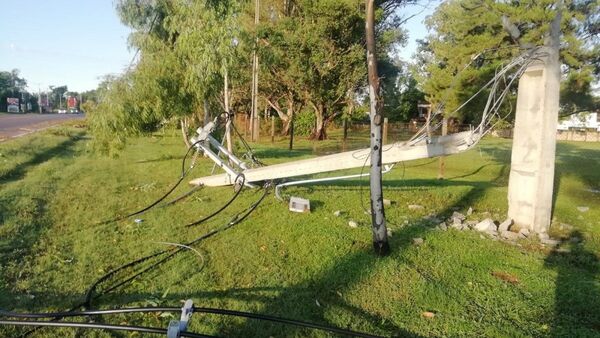 ANDE reporta que están sin luz 60.000 usuarios de Asunción y Central