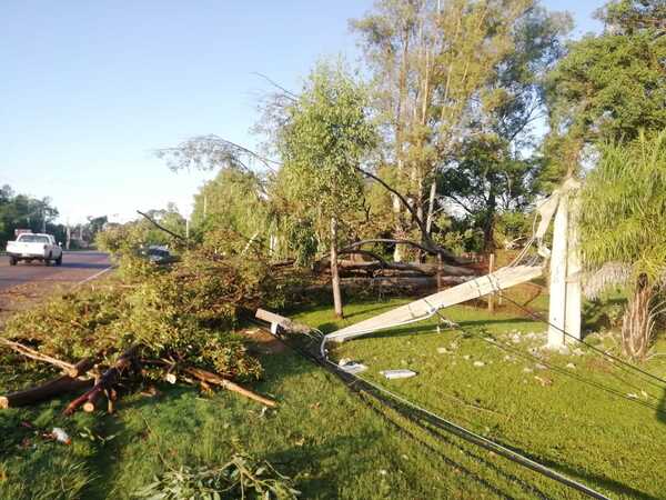La ANDE reporta cuantiosos daños en Asunción y Central a causa del temporal - ADN Digital
