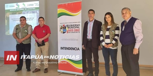 INTENDENTE DE CARLOS A LOPEZ PROMUEVE TRABAJO DE CATASTRO