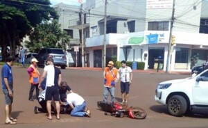 Motociclista sufrió lesiones en accidente rutero en Santa Rita