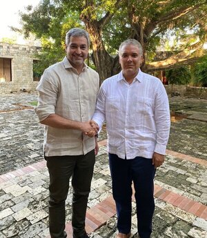 Mandatario y primera dama compartieron almuerzo con Iván Duque - .::Agencia IP::.