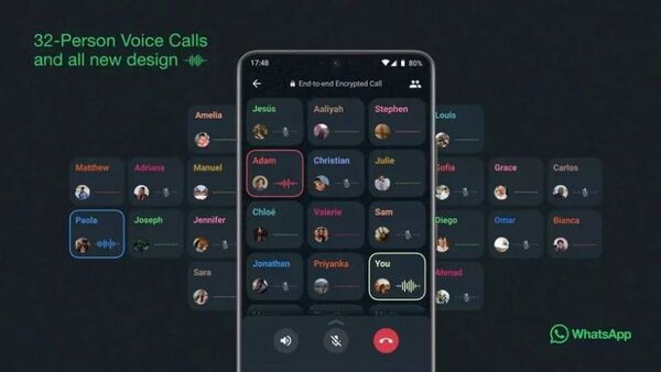 WhatsApp se actualiza: llamadas de hasta 32 participantes