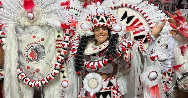 La Nación / Nora Ruoti desfiló en el Carnaval de Río de Janeiro