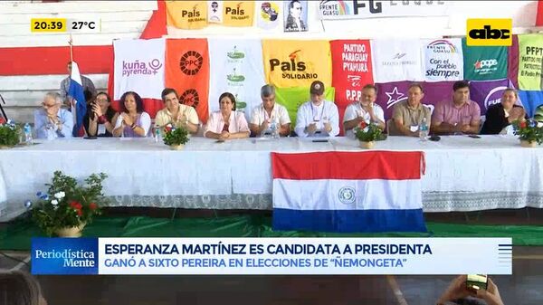 Esperanza Martínez oficializa su candidatura a la Presidencia - ABC Noticias - ABC Color