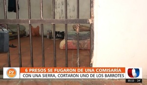 Filtran sierrita para escapar de comisaría cortando barrotes