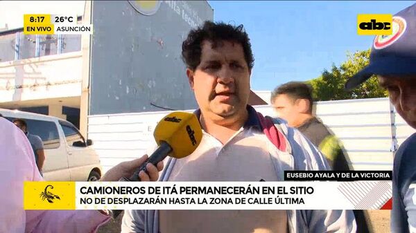 Camioneros de Itá permanecerán en el sitio - ABC Noticias - ABC Color