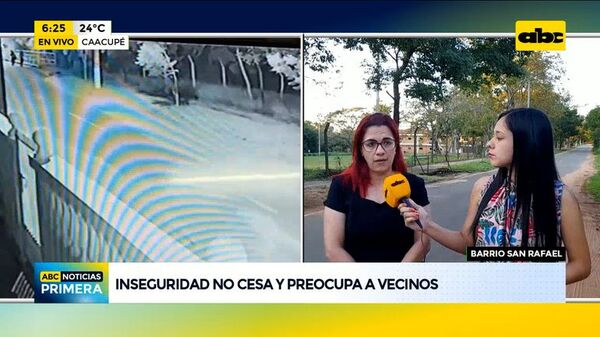 Inseguridad no cesa en el Barrio San Rafael de Caacupé - ABC Noticias - ABC Color