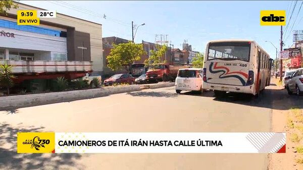 Camioneros ahora se concentran en Fernando de la Mora - ABC Noticias - ABC Color