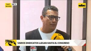 Sindicatos llegan hasta el Congreso - ABC Noticias - ABC Color