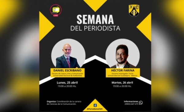 Inician actividades por la Semana del Periodista en la FAFI-UNE