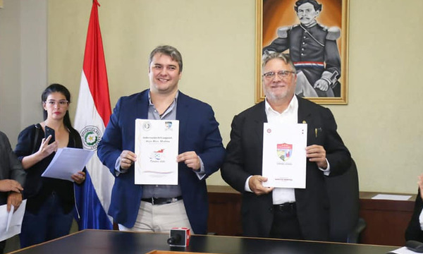 Firma de convenio entre el Municipio y la Gobernación para ejecución conjunta de obras en Coronel Oviedo - OviedoPress