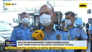Comandante de la Policía Nacional visitó al único sobreviviente del ataque en Puentesiño - ABC Noticias - ABC Color