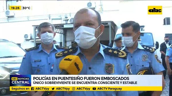 Comandante de la Policía Nacional visitó al único sobreviviente del ataque en Puentesiño - ABC Noticias - ABC Color