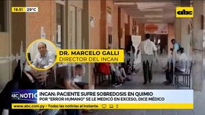 Incan: paciente sufre sobredosis en quimio por “error humano”, dice médico - ABC Noticias - ABC Color