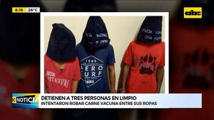 Intentaron robar carne vacuna entre sus ropas - ABC Noticias - ABC Color