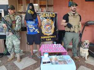 Capturan a distribuidor de drogas en Minga Guazú