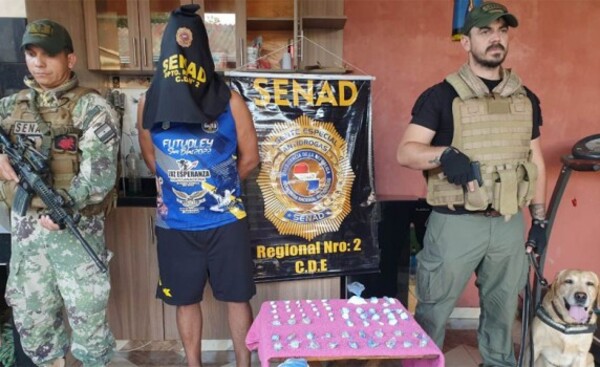 SENAD captura a un presunto microtraficante en Minga Guazú
