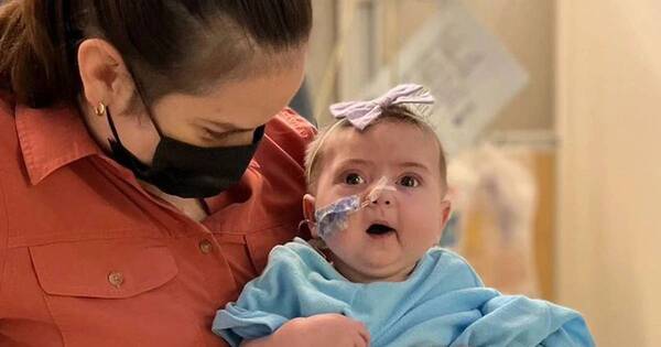La Nación / ¡Dale Candela!: ponen catéter a beba y su próxima cirugía sería en unas 6 semanas