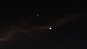 Alineación de planetas con la Luna fue visible en Paraguay