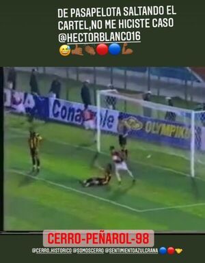 El recuerdo de Julio Dos Santos en el 3-0 sobre Peñarol en 1998 - Cerro Porteño - ABC Color