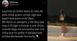 La Nación / “Cuiden de sus amigas”: conductor de plataforma contó su experiencia y se volvió viral