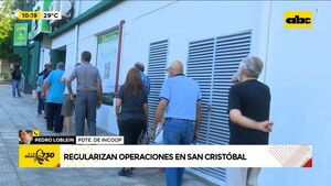 Regularizan operaciones en Cooperativa San Cristóbal - ABC Noticias - ABC Color