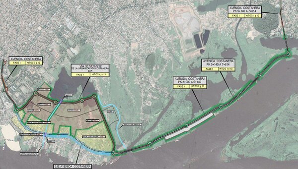 Diario HOY | Conformación de la traza de la Costanera Sur está con 90% de avance