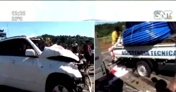 Crónica / [Vídeo] Triple choque con suerte sobre el puente Costa Cavalcanti