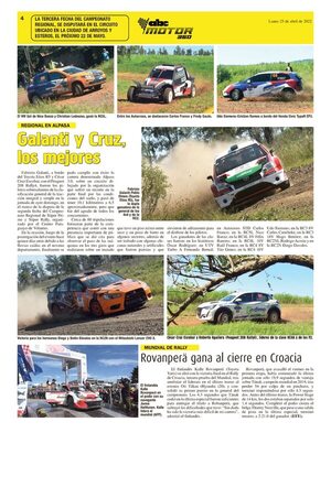 Galanti y Cruz, los más veloces del Regional de Alpasa - ABC Motor 360 - ABC Color