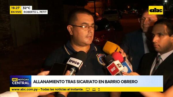 Barrio Obrero: allanan vivienda de uno de los sospechosos de sicariato - ABC Noticias - ABC Color