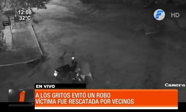 A los gritos una mujer evitó un robo - PARAGUAYPE.COM