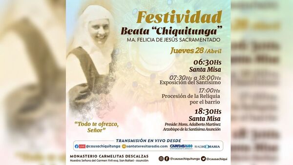 Hoy es el día de Chiquitunga, la primera beata paraguaya