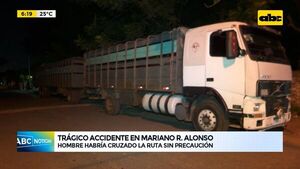 Albañil muere atropellado en rotonda de Mariano Roque Alonso - ABC Noticias - ABC Color
