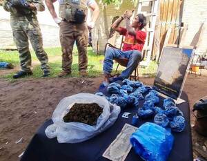 Allanan aguantadero y foco de distribución de drogas en Luque •