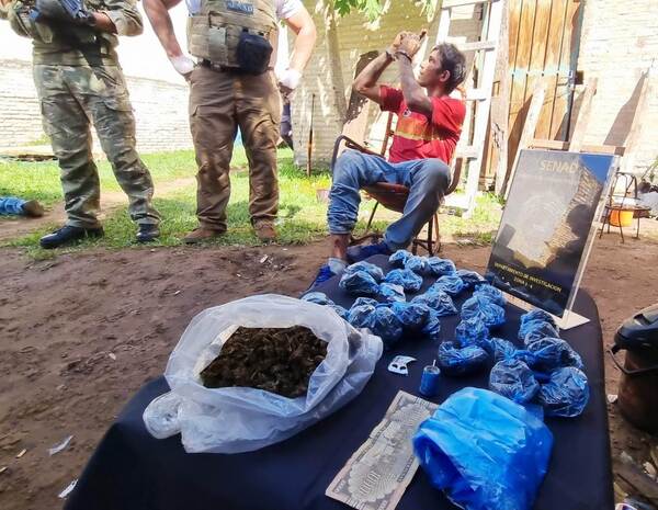 Allanan aguantadero y foco de distribución de drogas en Luque •