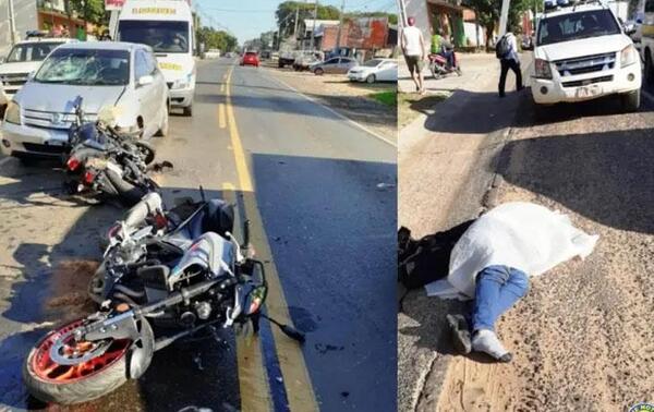 Cuádruple choque deja como saldo un muerto en Luque – Prensa 5