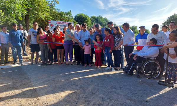 Municipalidad habilitó obra de empedrado en Potrerito - OviedoPress