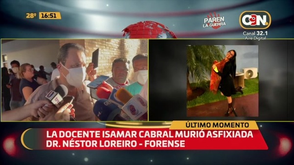 La docente Isamar Cabral murió asfixiada - C9N