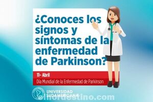 Universidad Sudamericana nos invita a conocer los signos y síntomas de la enfermedad de Parkison, trastorno del movimiento