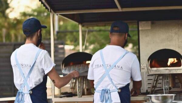 Francescana: pizzas estilo italiano hechas en el momento o envasadas al vacío (pronto habilita local propio)