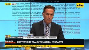 Cuestionan proyecto de transformación educativa - Mesa de Periodistas - ABC Color
